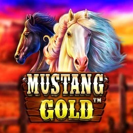 Mustang Gold slot logo by Pragmatic Play at WildHub Casino